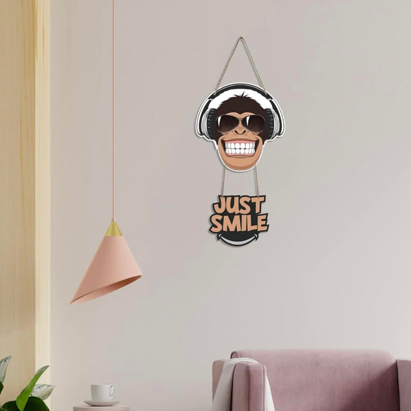 Just Smile Polyester & MDF Wall Hanging