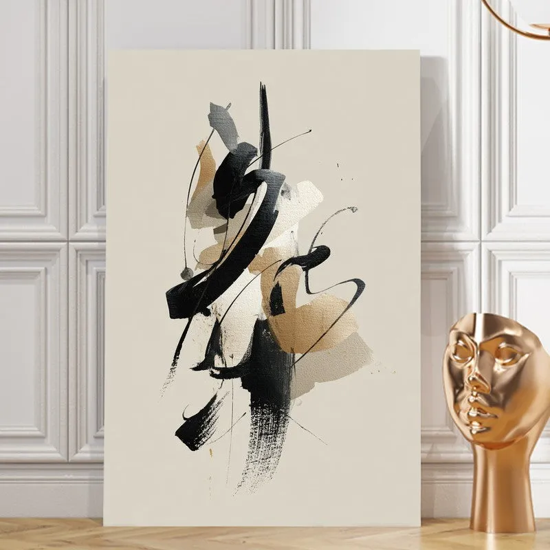 Minimal Flow Gold Canvas Canvas Wall Art media 8