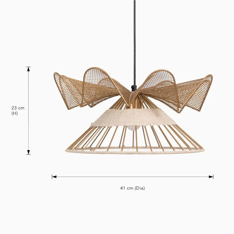 Aurelle Weave Fucius Steel Ceiling Lamp media 7