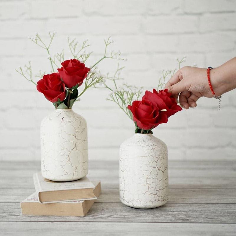 Hosanna Bottle Vase (White) - Set Of Two media 4