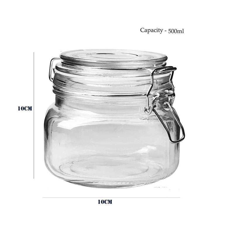 Clyra Airtight Glass Jar (500 mL Each) - Set Of Two media 7