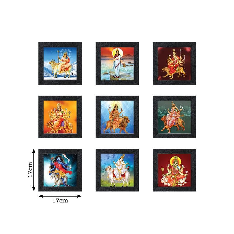 Mata Durga Bhakti Wall Art - Set Of Nine media 6