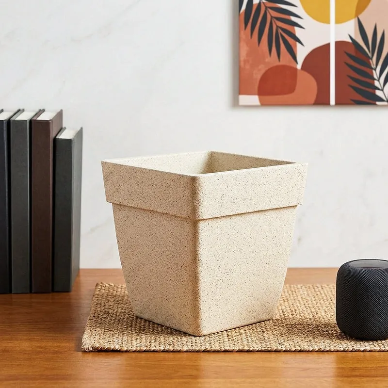Ugaoo Barca Square Large Planter - White media 1
