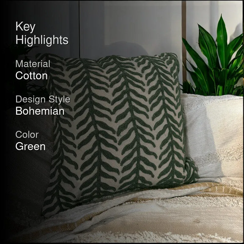 Willow Drift Tufted Cushion Cover Set media 2