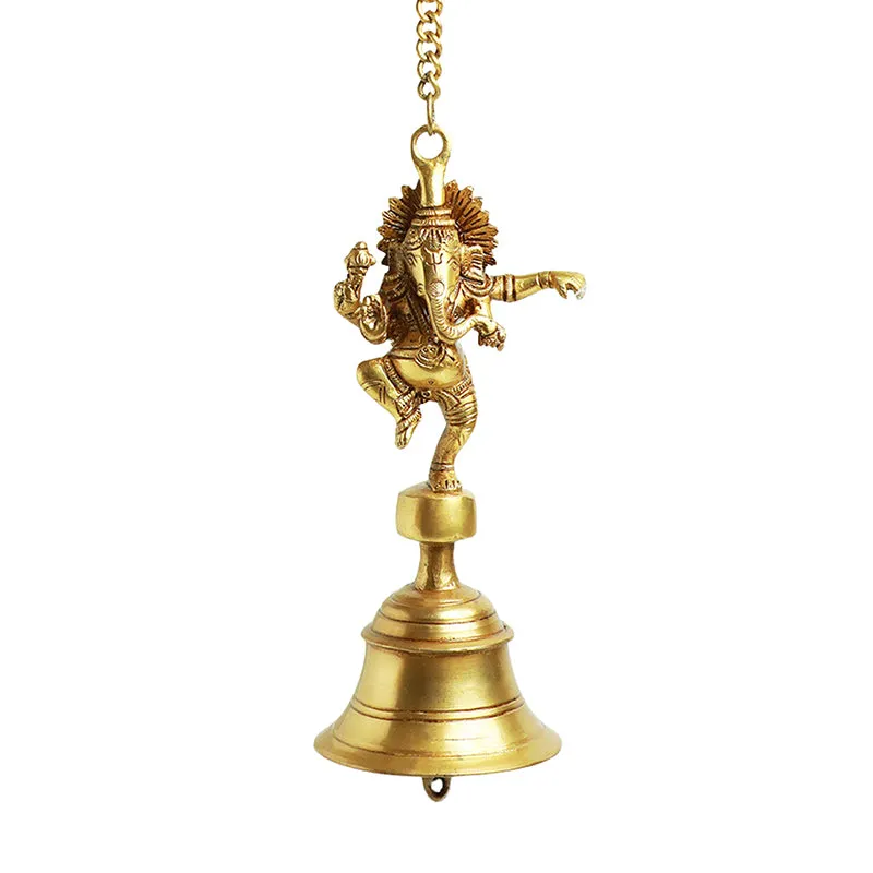 Nritya Ganapati Brass Hanging Bell media 3