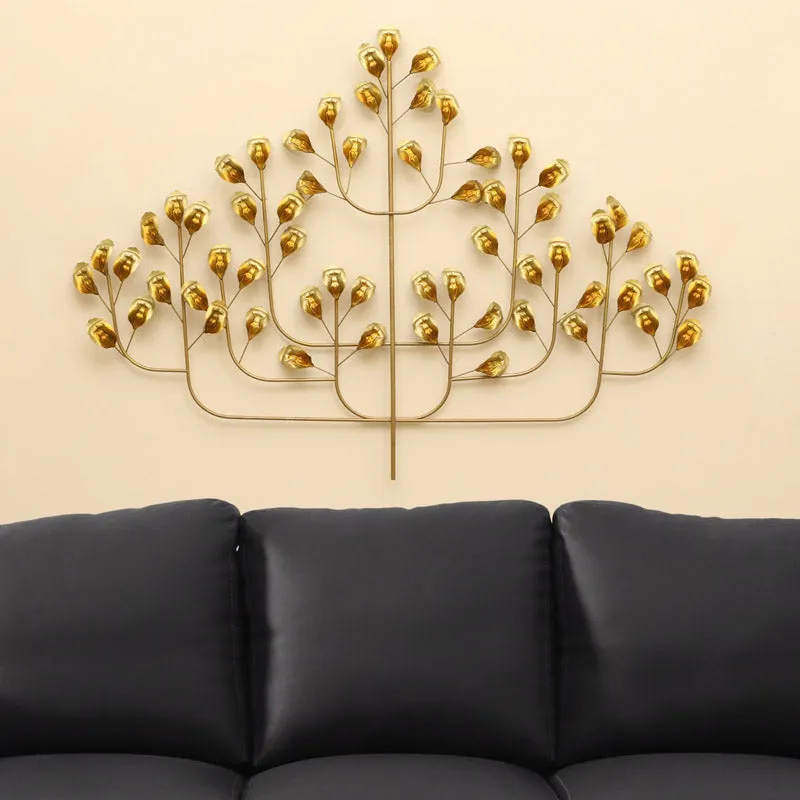 Querta Floral Metal Wall Accent media 1