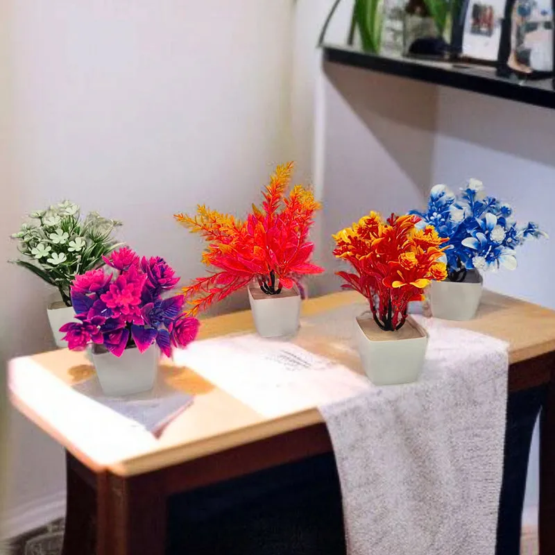 Floriya Artificial Flower With Pot - Set Of Five media 3