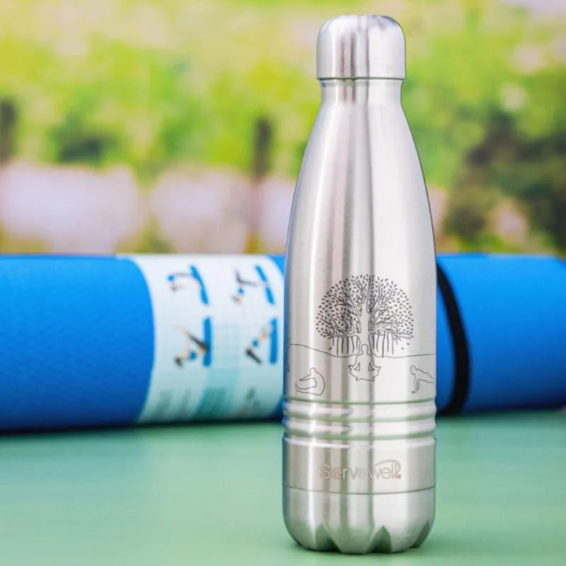 Zen Sip Hot & Cold Thermos Bottle (Steel) - 500 mL media 1