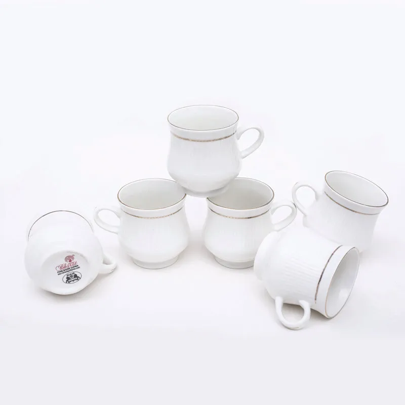 Athesis Bone China Tea Cup (175 mL Each) - Set of Six media 1