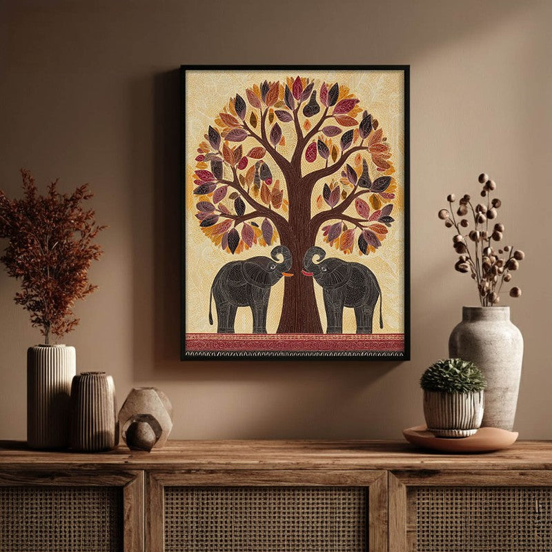 Aranya Canvas Wall Painting With Black Frame media 5