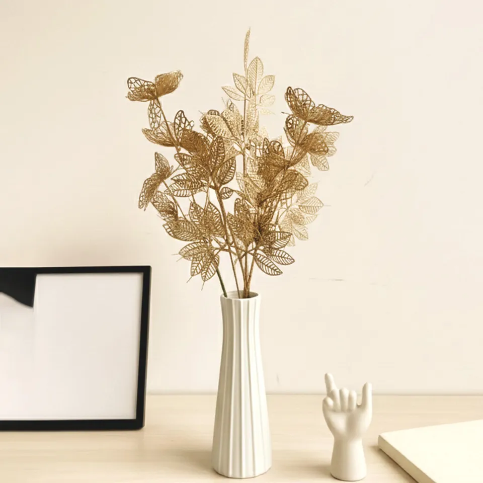 Foliage Butterfly Artificial Stems- Set Of Two media 6