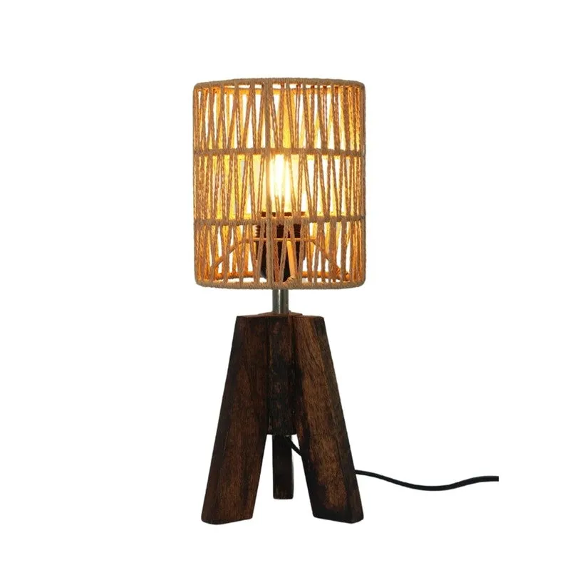 Glowforge Cotton Table Lamp - Brown media 4
