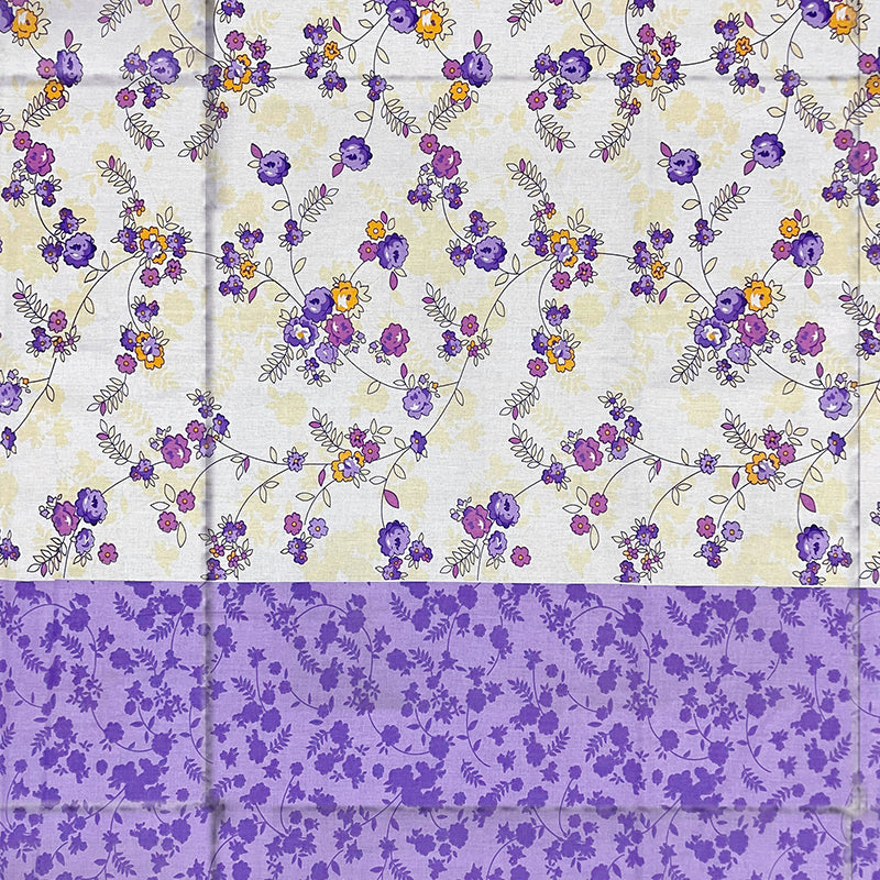 Swayam Violet Buds Cotton Comforter - 150 GSM media 6