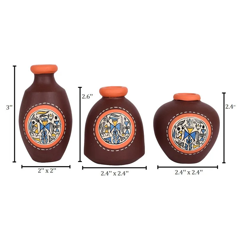Prisha Terracotta Vase - Set of Three media 5