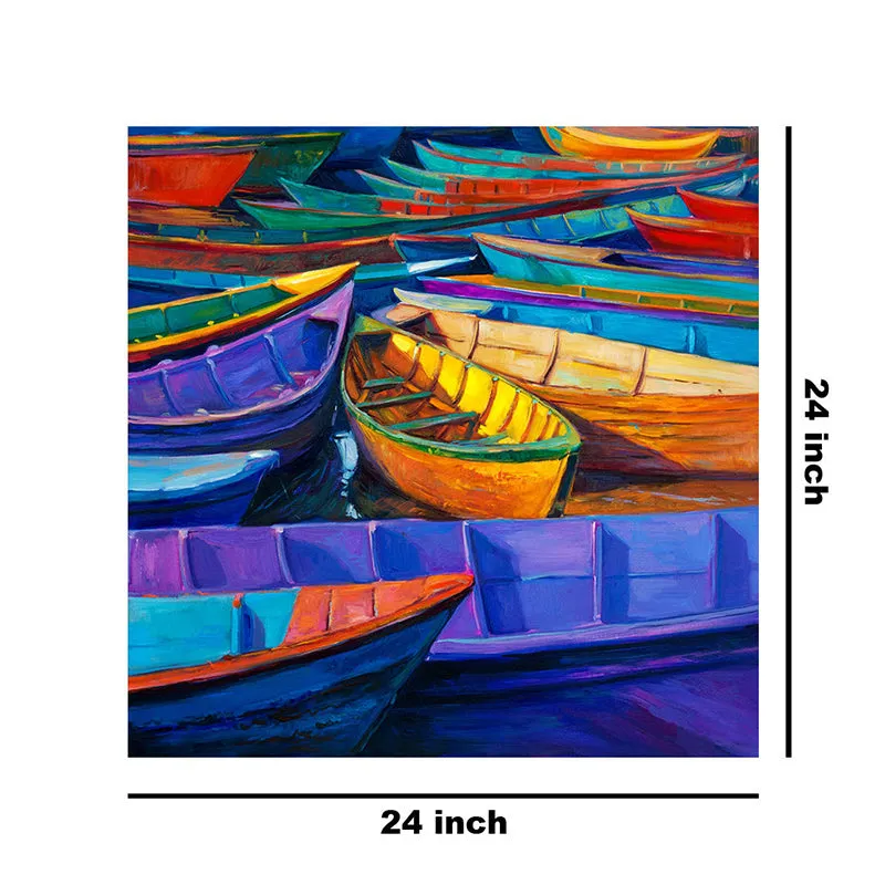 Docked Boats Wall Painting media 8