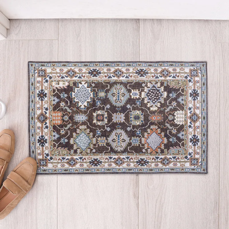 Mirela Cotton Door Mats - Brown media 5