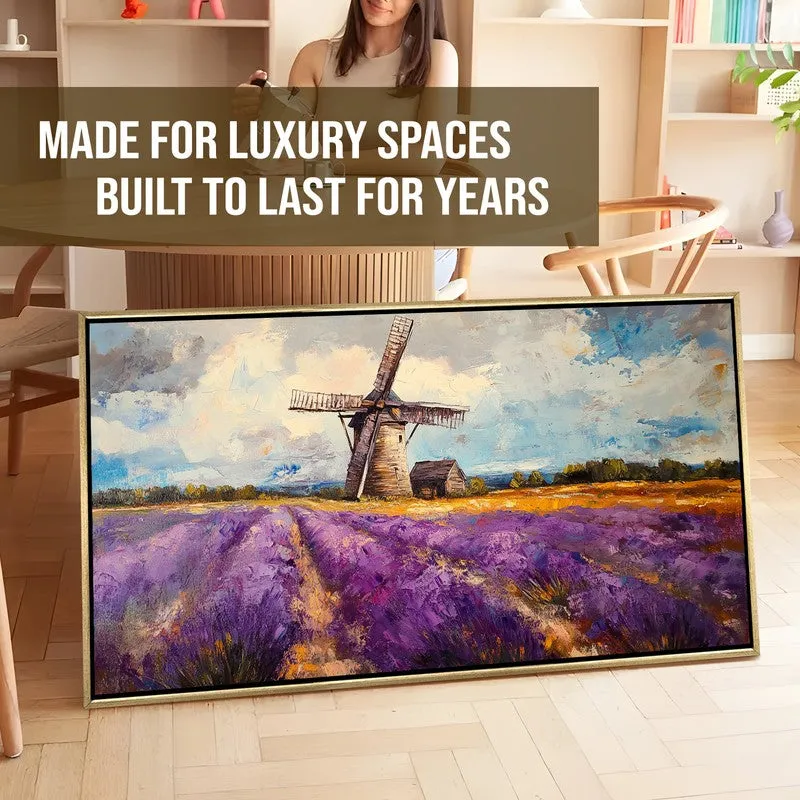 Chromatic Fields Canvas Wall Painting With Frame media 7