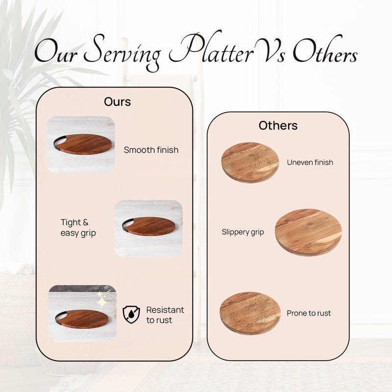 Ebony Wood Platter - Black media 5