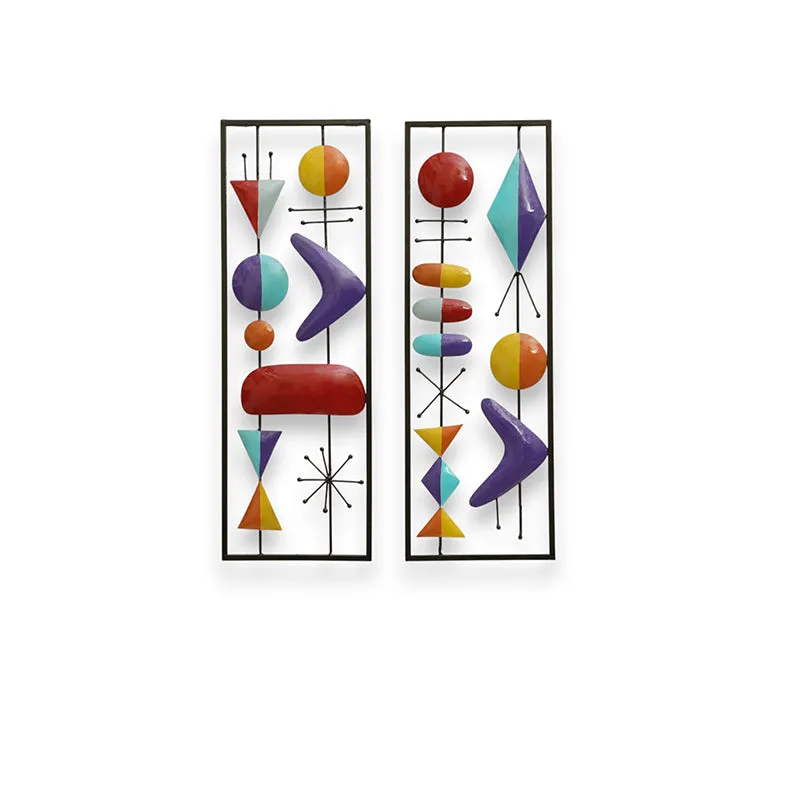 Mid-Century Modern Metal Wall Accent - Set Of Two media 4