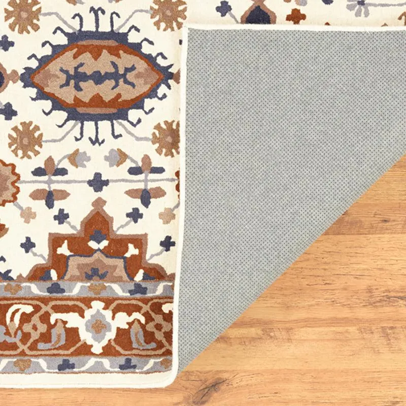 Nausicaa Ethnic Wool & Nylon Carpet - Brown & Ivory media 7