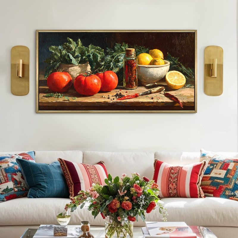 Sunripened Canvas Wall Painting With Frame