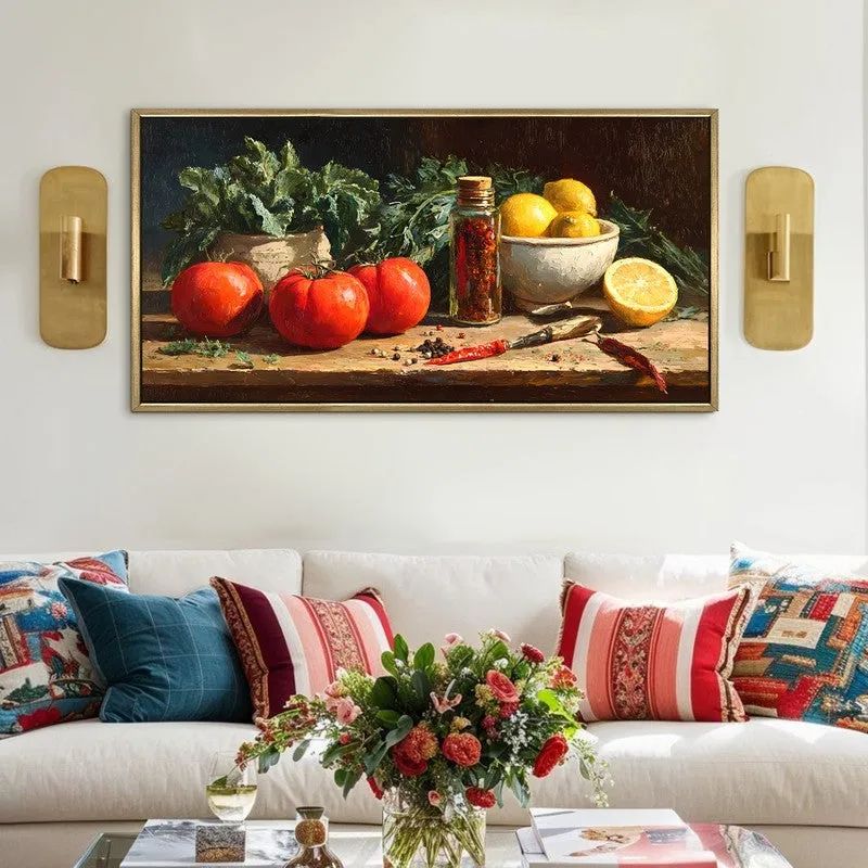 Sunripened Canvas Wall Painting With Frame media 1