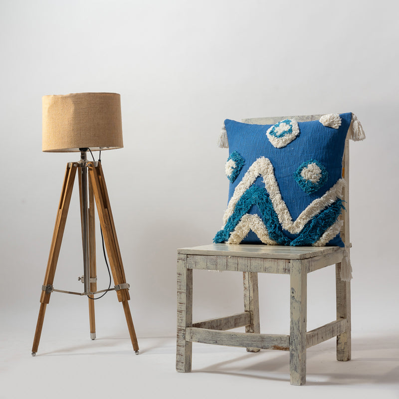 Ocean Knot Tufted Cushion Cover - 18 x 18 Inches