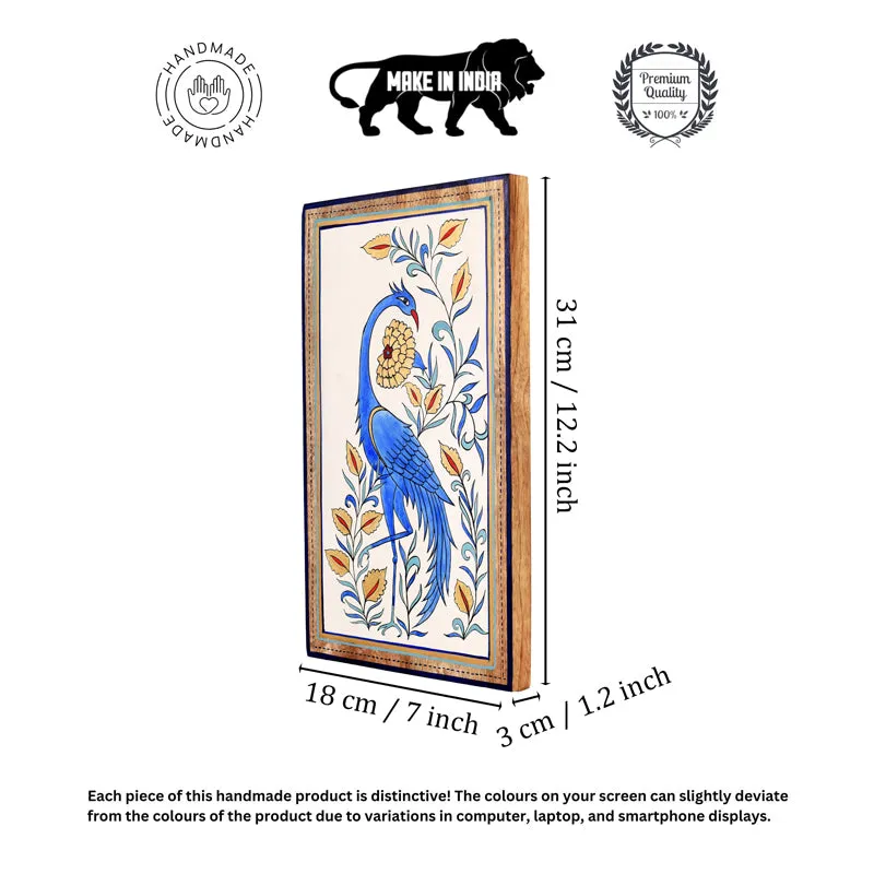 Blue Mayura Wall Art With Frame media 7