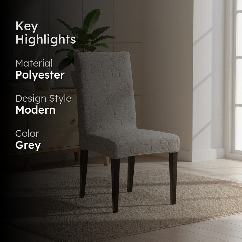 Elvra Classic Chair Cover-Grey media 2