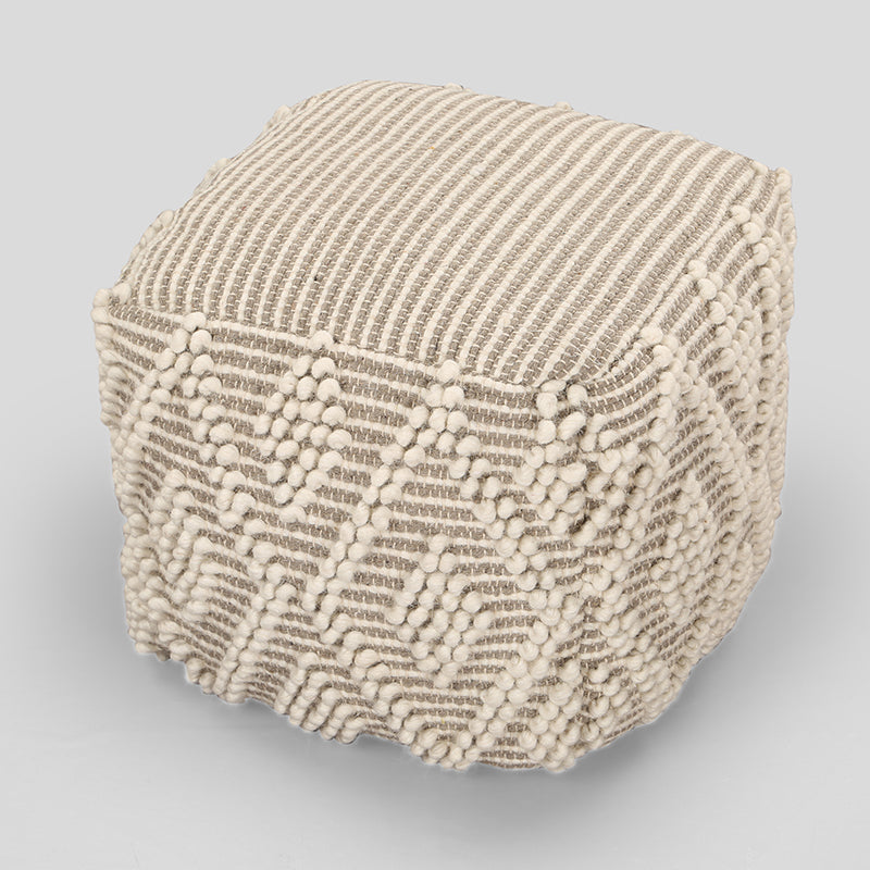 Neutral Knot Macrame Pouffe media 3