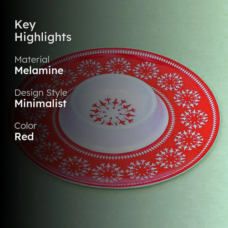 Nixa Melamine Platter - Red media 2