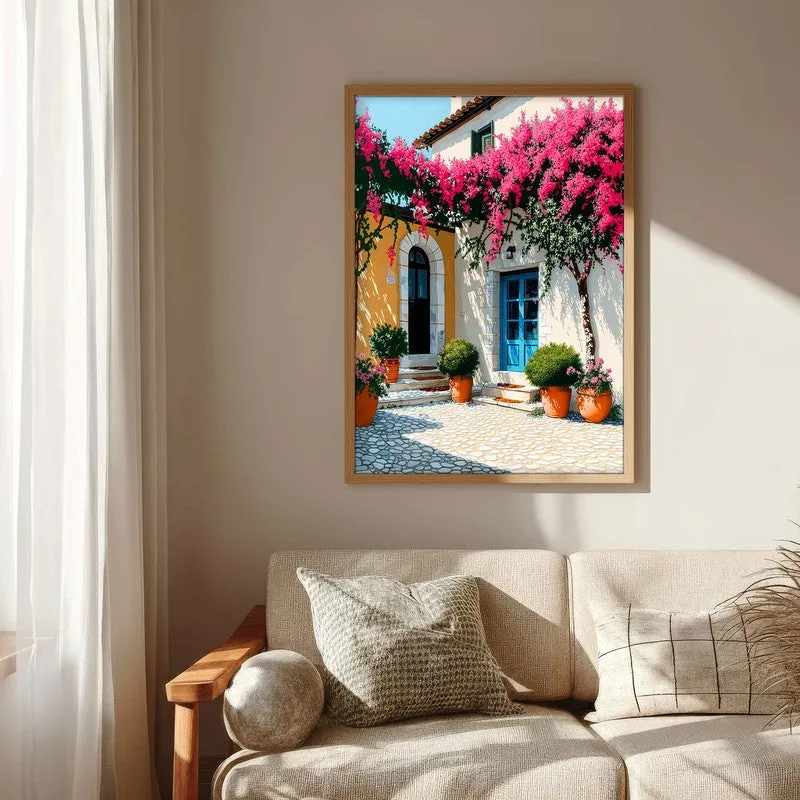 Vireta Canvas Wall Painting With Brown Frame media 7