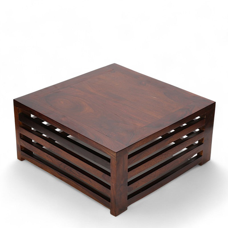 Qervon Sheesham Wooden Center Table - Dark Brown media 4