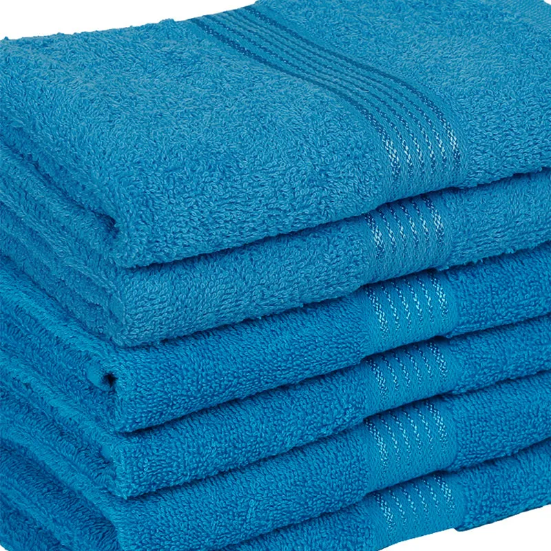 Eva Quick Dry Hand Towel (Blue) - Set Of Six media 4