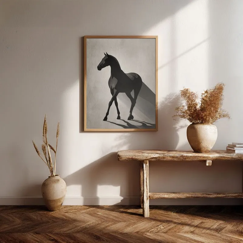 Silent Strength Wall Painting With Brown Frame media 6
