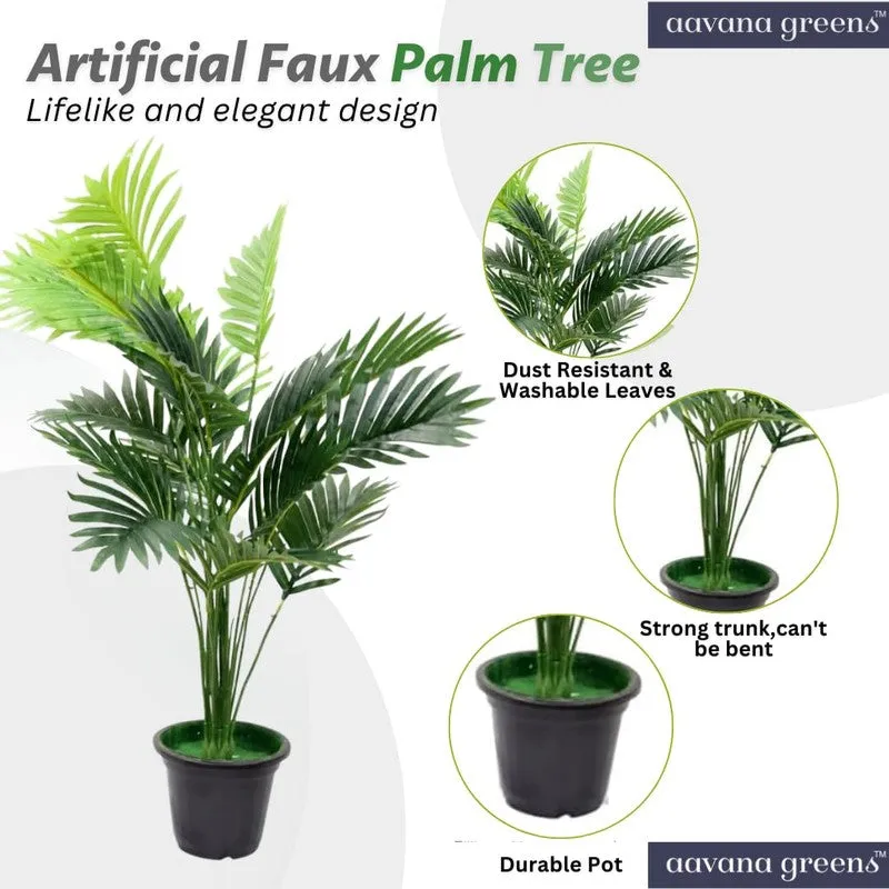 LuxeLeaf Faux Areca Plant - 2.5 Feet media 5