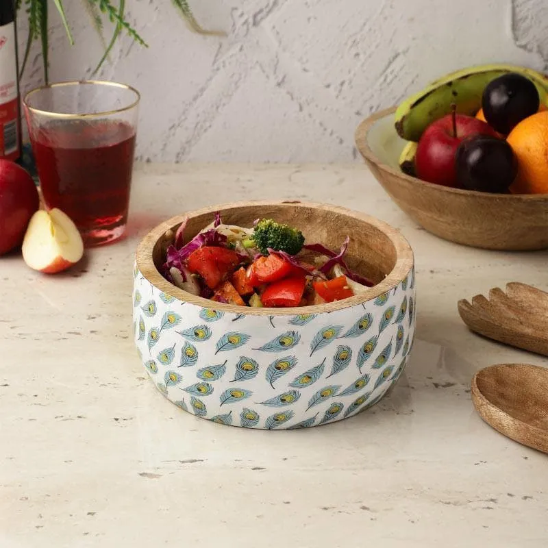 Feathered Boxy Serving Bowl media 1