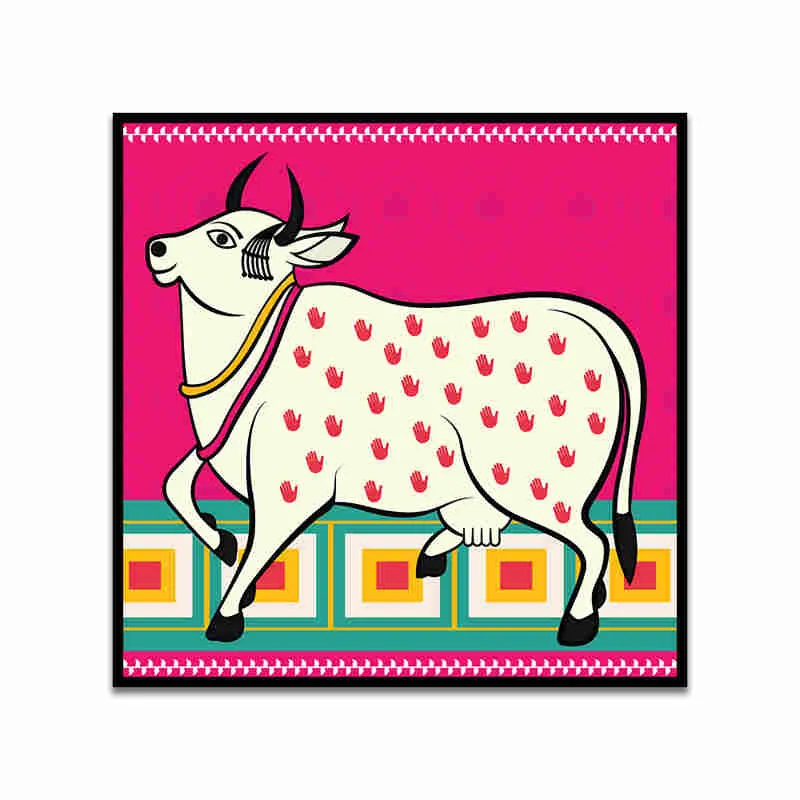 Kamdhenu Pop Canvas Wall Art With Frame media 5