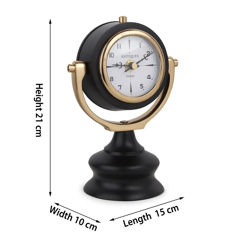 Designer Black and Gold Table Clock media 7