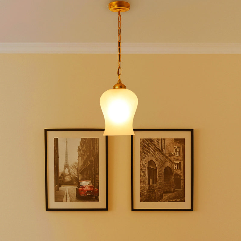 NoorLuxe Metal & Glass Ceiling Lamp