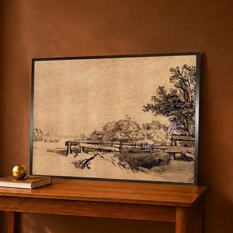 The Jetty Canvas Wall Painting - 18 x 12 Inches