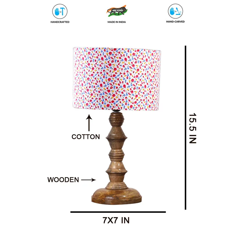 Fleura Timber Wooden Table Lamp - Multicolor media 7