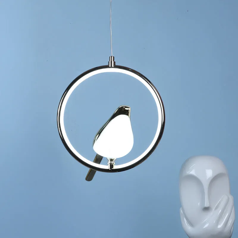 Avian Halo Iron Ceiling Lamp - Round media 2