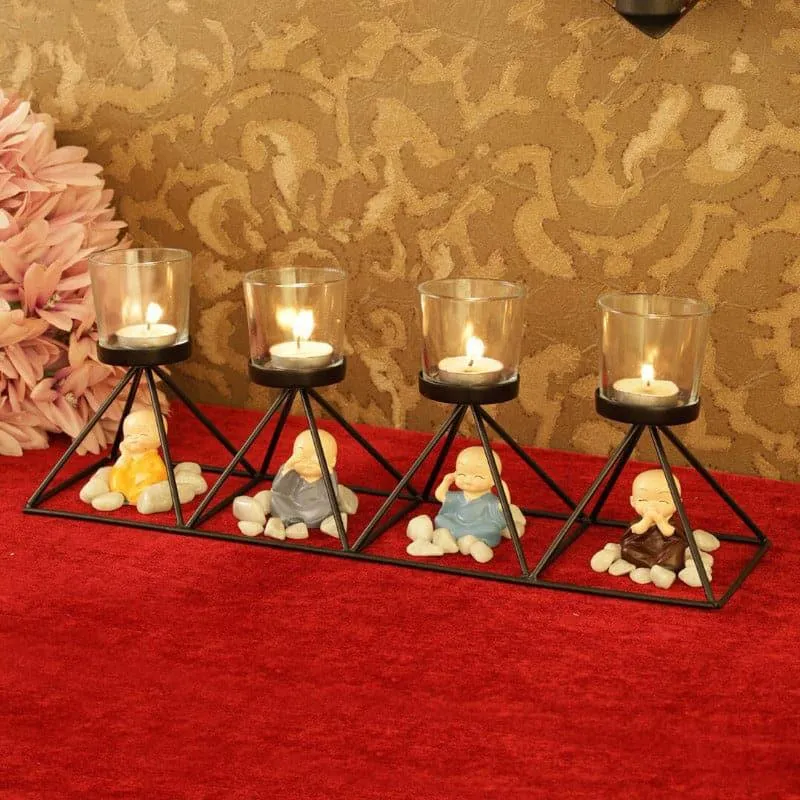 Monks Mosaic Tealight Candle Holder media 1