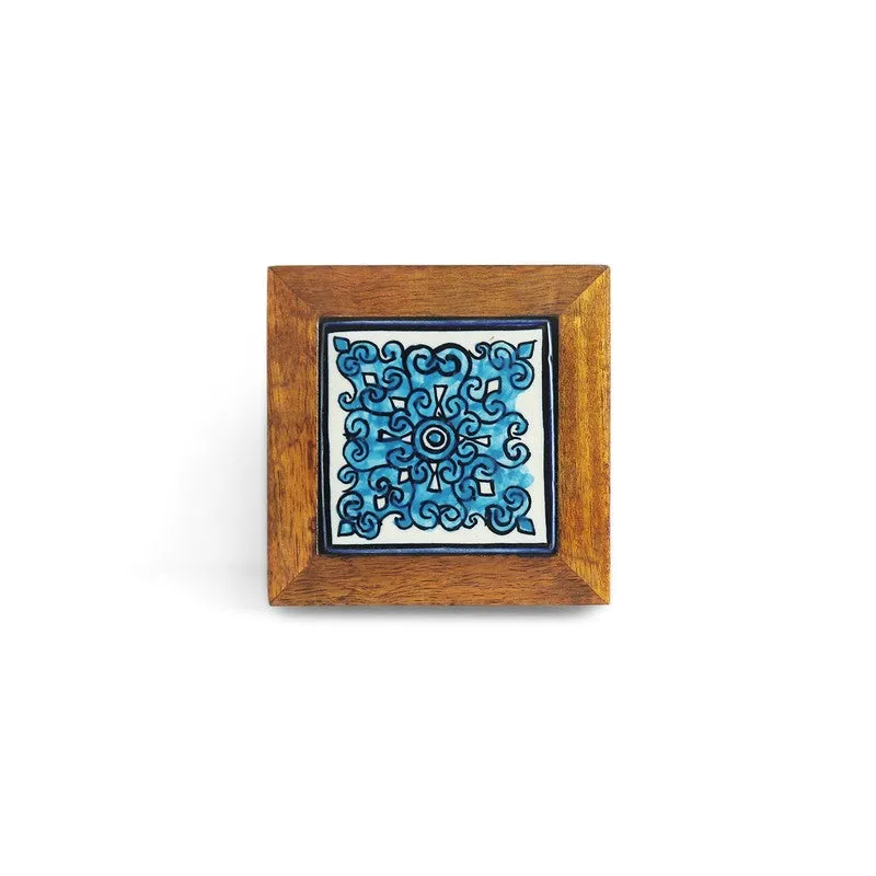 Mughal Flowers Coaster - Set Of Two media 4