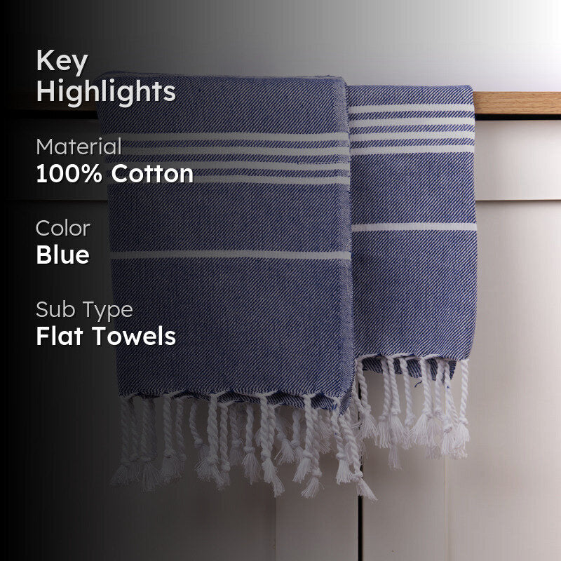 Cotlyn Cotton Bath Towel - Blue media 2