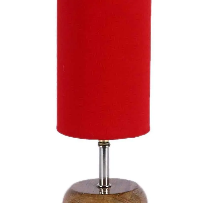 Rapsy Fabric Table Lamp - Red,Brown media 4