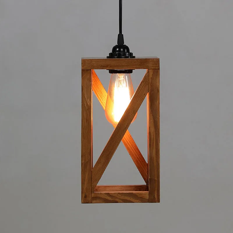 Korra Single Wooden Ceiling Lamp media 3