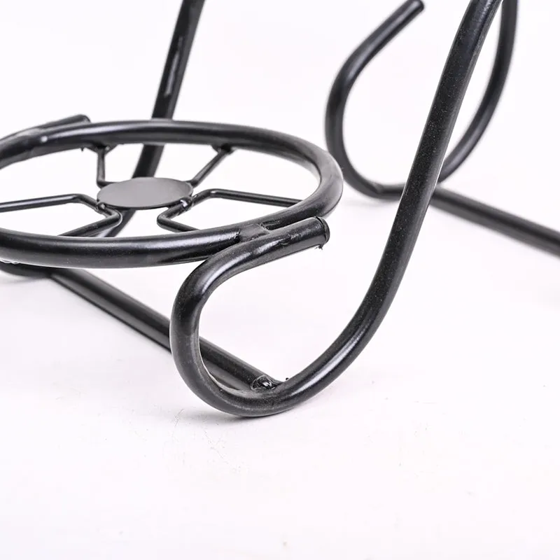 Sylva Sway Two Tier Metal Plant Stand (Black) - Set Of Two media 3