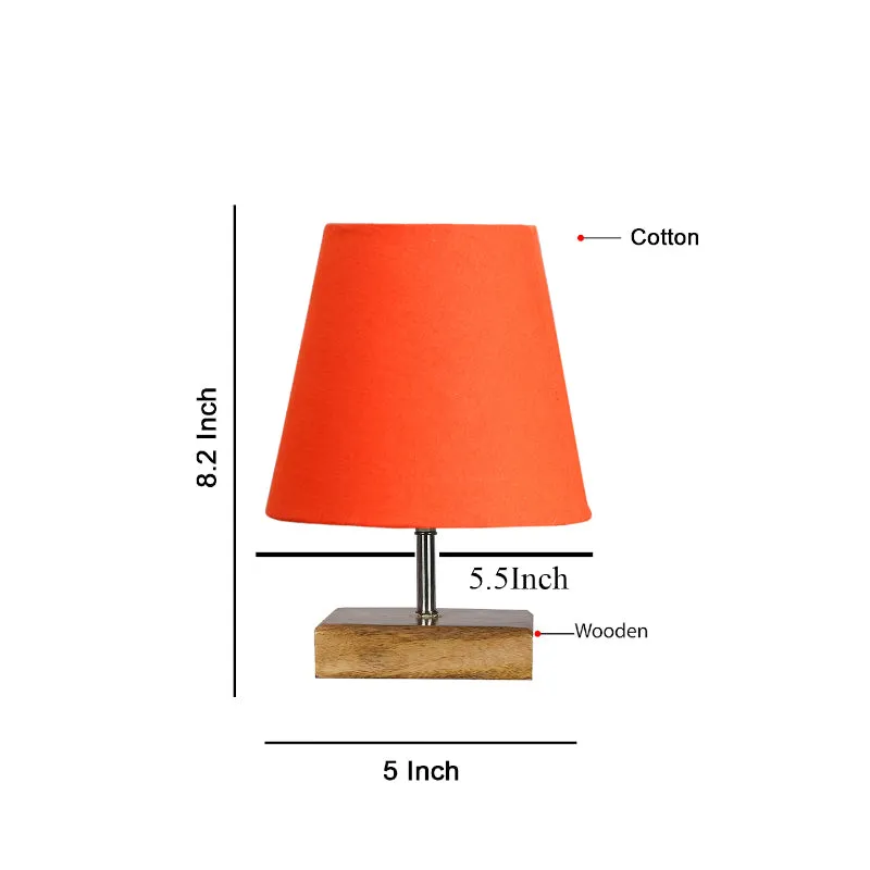 Tryda Fabric Table Lamp - Orange,Brown media 5